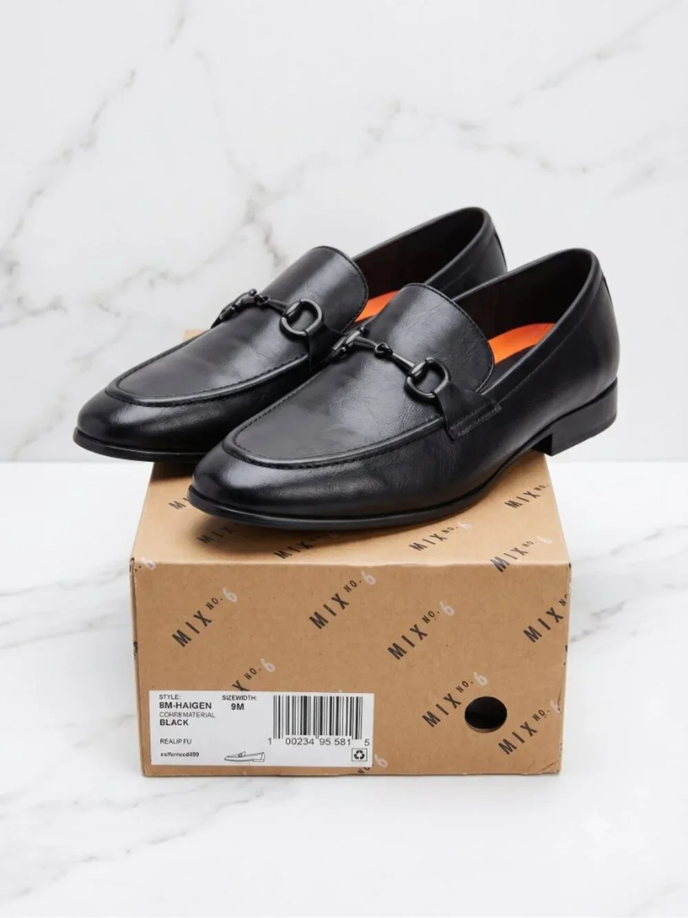 Mix No. 6 Hardien Black Bit Loafers - Men's Size 9